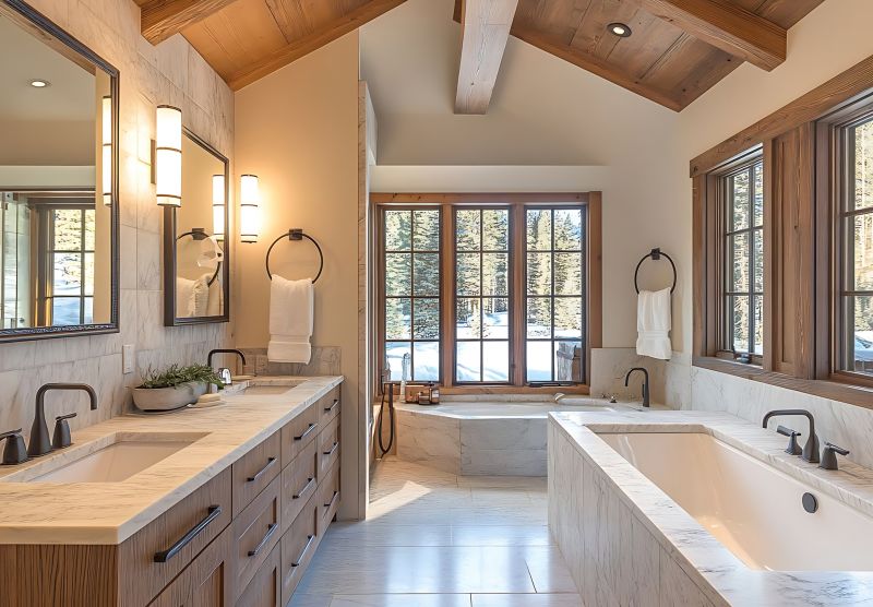 Spacious Master Bathroom with Storage