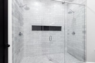 Marble Accented Shower Space